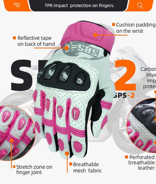 Seibertron Youth SPS-2/SPS-5 Unisex Touchscreen Motorcycle Gloves for Road Racing and MTB Sports