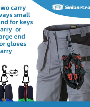 Clip para guantes de trabajo Seibertron: se fija a los pantalones para un fácil acceso