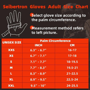 Seibertron Men Or Women XXS to XXL Fingerless/Half Finger S.O.L.A.G 2.0 Sports Outdoor Tactical Gloves