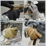 Seibertron S.O.L.A.G Tactical Full Finger Gloves - Water Resistant & Touchscreen
