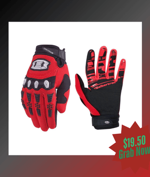 Seibertron Dirtpaw Full Finger Gloves for BMX, MX, ATV, MTB, and Motocross – Touch Recognition Off-Road Racing Gloves