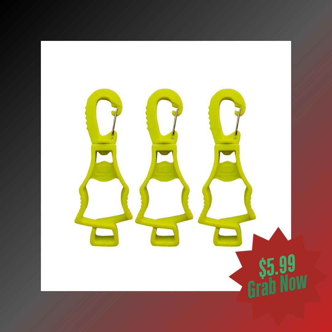 Seibertron Work Gloves Grabber Clip: Attach to Pants for Easy Access