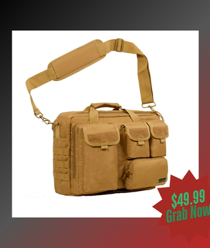 Bolso bandolera multifunción Seibertron Pro, compatible con portátiles de 14,1