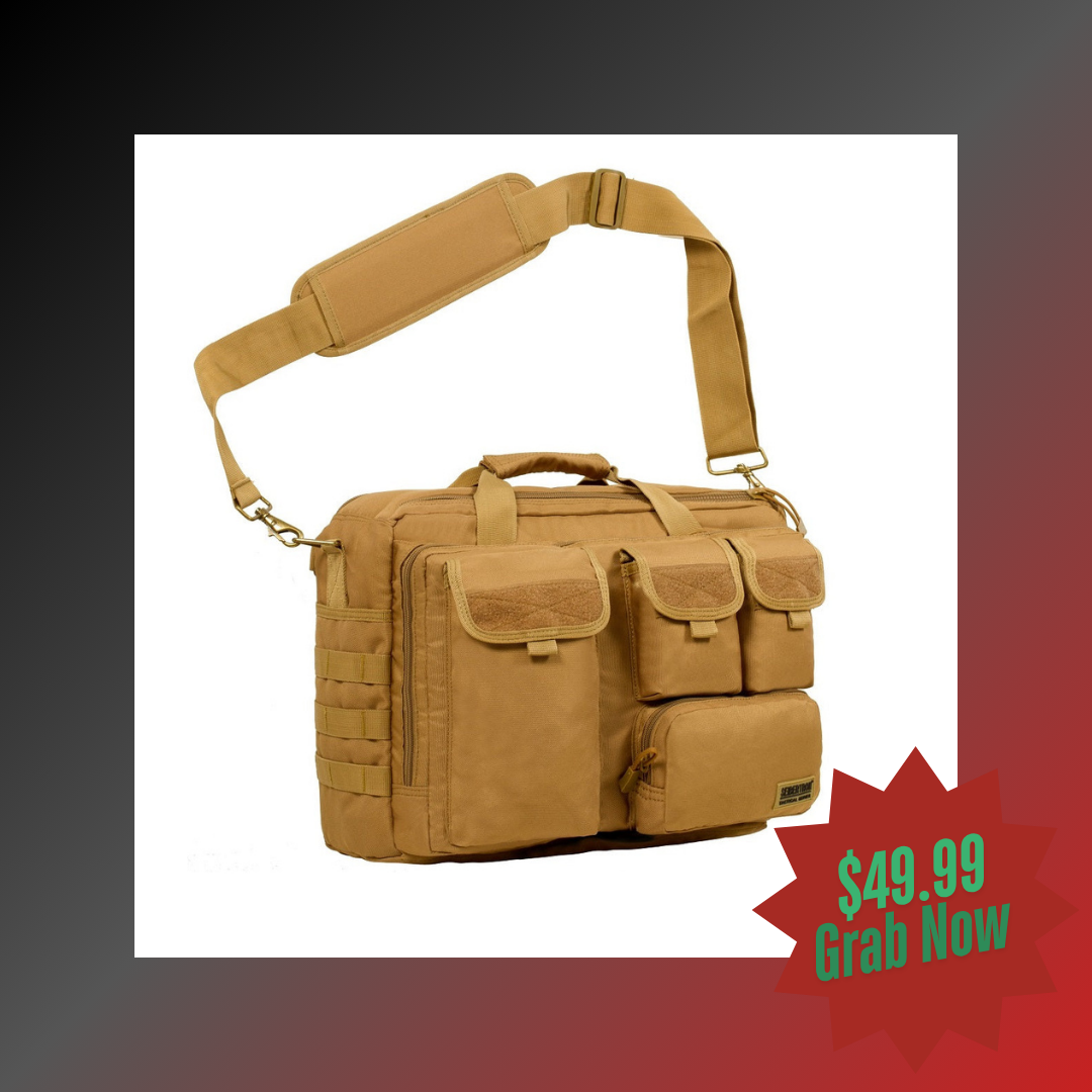 Bolso bandolera multifunción Seibertron Pro, compatible con portátiles de 14,1" o 17,3".