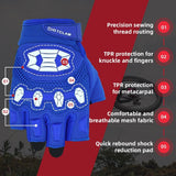 Guantes sin dedos Seibertron Dirtclaw Youth BMX MX ATV MTB para carreras de ruta, ciclismo de montaña, ciclismo todoterreno/motocross, acolchados en gel, antideslizantes, con palma y sin dedos, para deportes de motocross 