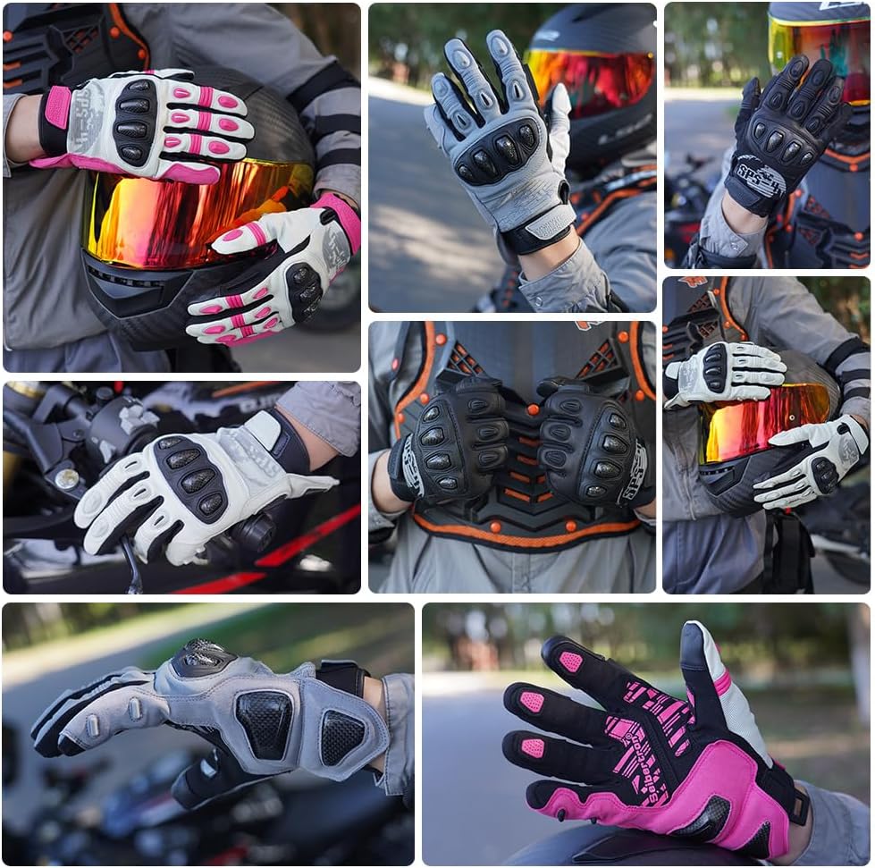 Seibertron Adult SPS-4 Winter Cold Weather Motorcycle Gloves Rainproof Riding with Touchscreen Warm Gauntlet for Men and Women