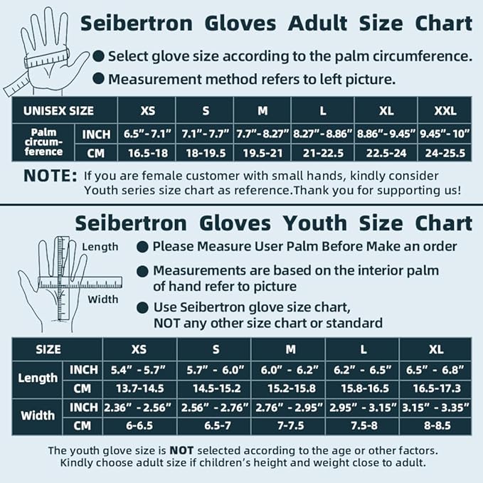 Seibertron S.P.S.G-5 Ultimate Disc Golf Gloves Super Grip and Disc Gloves Sun Protection Breathable Touchscreen Sport Frisbee Glove with Glove Clip