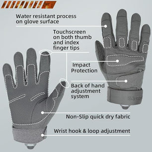 Seibertron Adult Or Youth S.O.L.A.G Sports Outdoor Water Resistant Full Finger And Half Finger Touchscreen Gloves