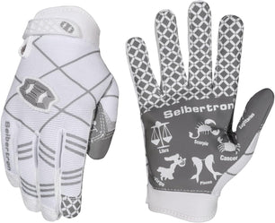 Seibertron Pro 3.0 Twelve Constellations Elite Ultra-Stick Sports Receiver Glove Football Gloves Youth