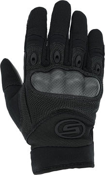 Seibertron Carbon Fiber Hard Knuckle Sheepskin Palm Motorcycle Gloves