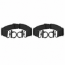 2 pieces of sissy bar straps black