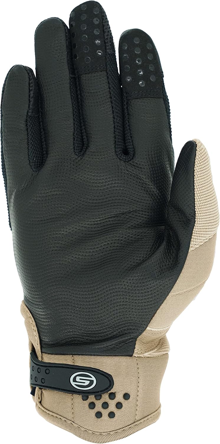 Seibertron Carbon Fiber Hard Knuckle Sheepskin Palm Motorcycle Gloves