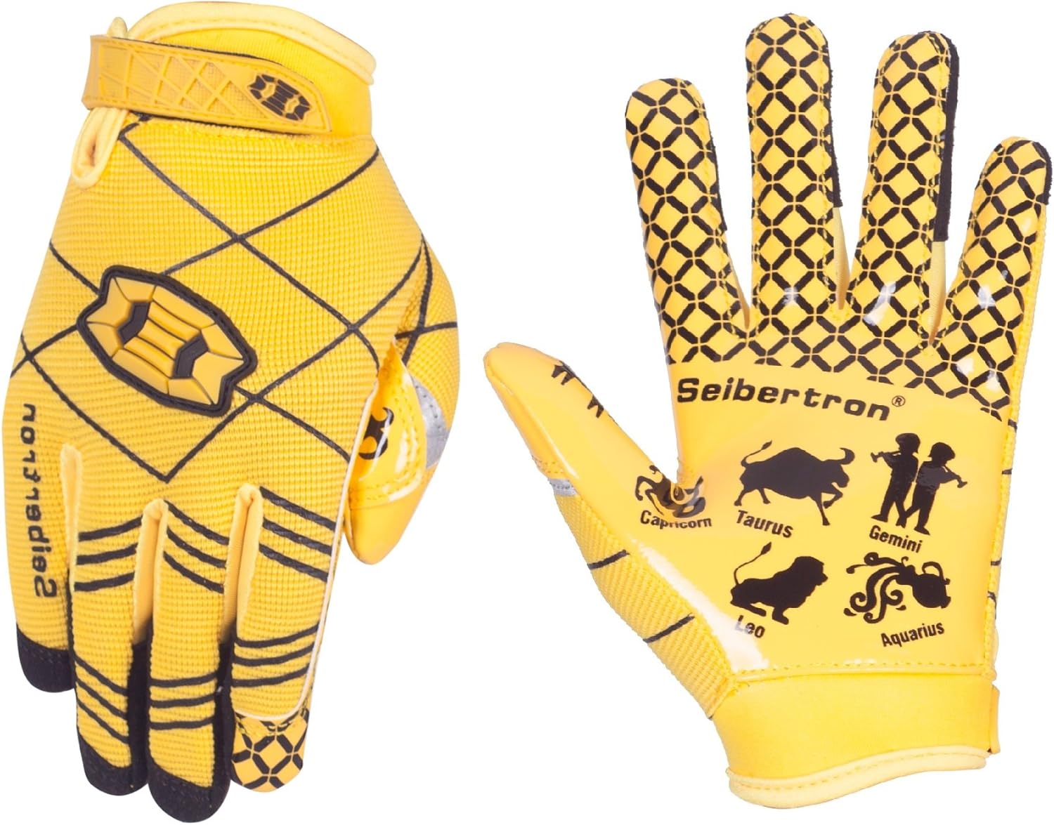 Seibertron Pro 3.0 Twelve Constellations Elite Ultra-Stick Sports Receiver Glove Football Gloves Youth