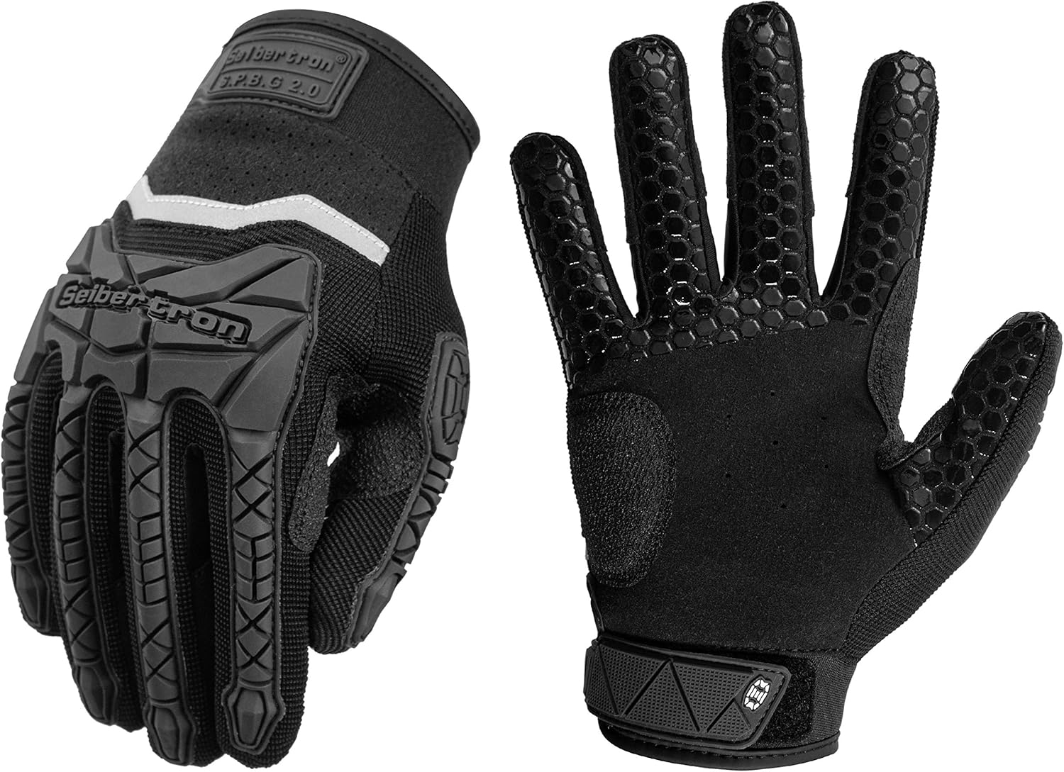 Seibertron Adult S.P.B.G 2.0 Baseball/Softball Batting Super Grip and Protective Gloves