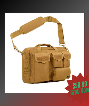 Bolso bandolera multifunción Seibertron Pro, compatible con portátiles de 14,1