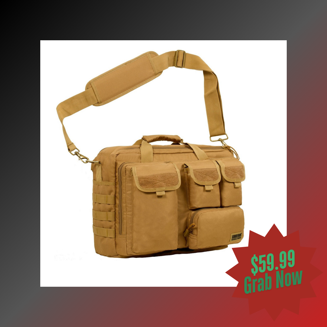 Bolso bandolera multifunción Seibertron Pro, compatible con portátiles de 14,1" o 17,3".