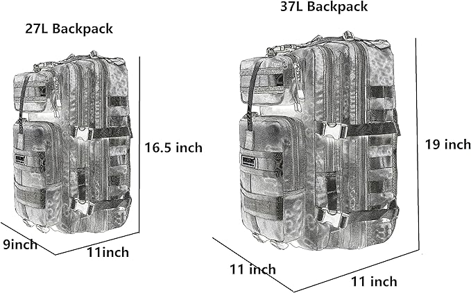 Seibertron Falcon Water Repellent Hiking Camping Backpack Compact Pack Summit Bag