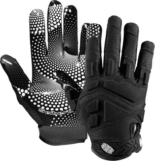 Seibertron G.A.R.G 2.0 Gel-Filled Anti-Impact Ultra-Stick Football Receiver Gloves – Patented Technology for Maximum Grip & Protection