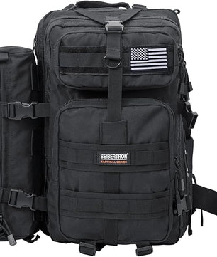 Hiking backpack with breathable straps for enhanced ventilation.