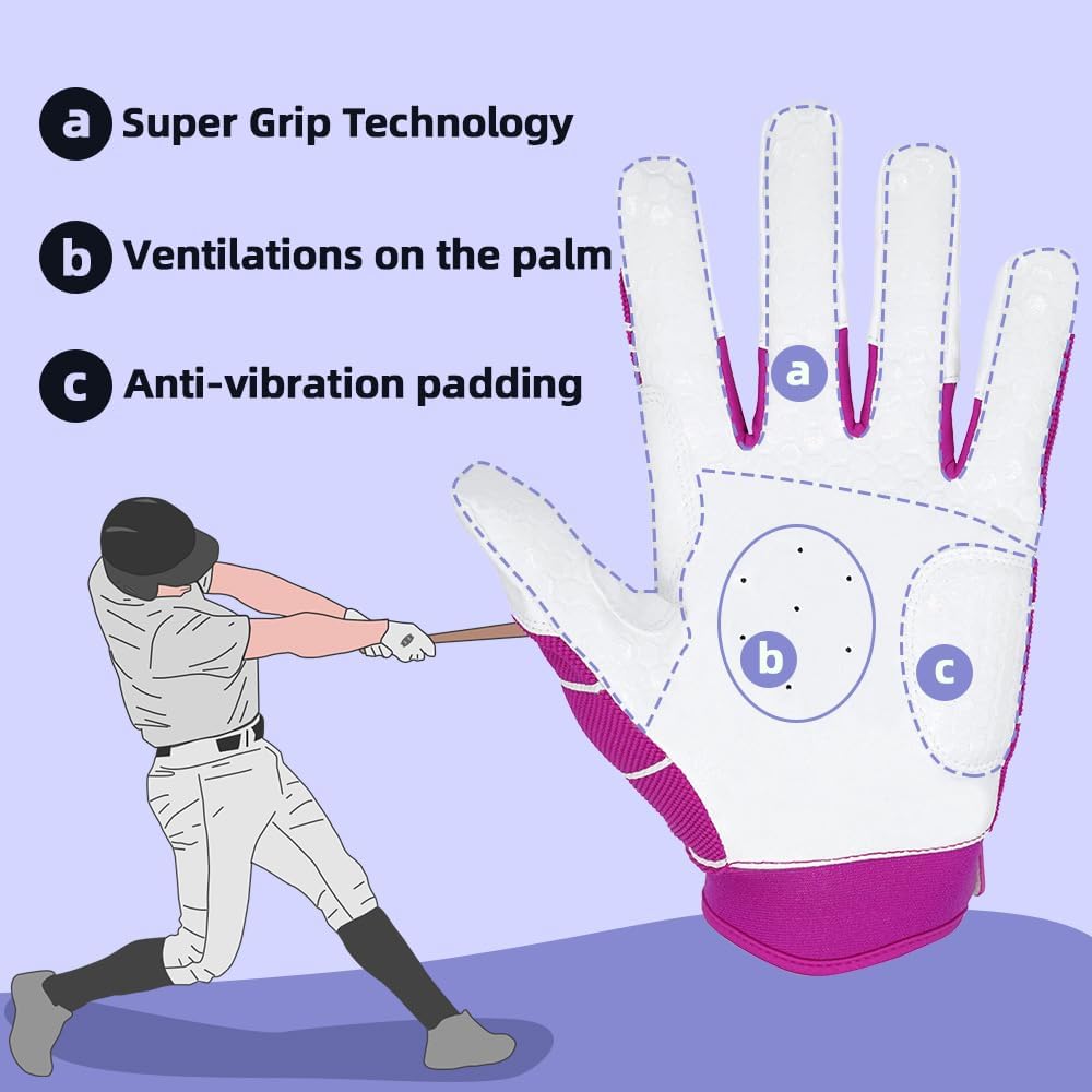 バッティング 手袋 ピンク