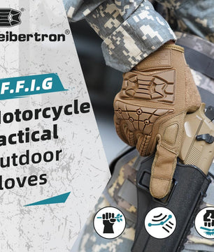 High-performance combat gloves for airsoft, paintball, and motorcycle riding