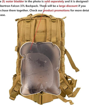 Compact backpack featuring a water-repellent finish for outdoor travel.