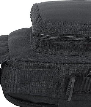 Compact tactical backpack featuring adjustable straps for a secure fit.