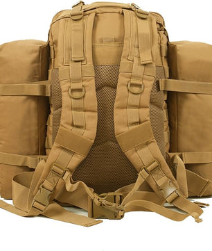 Foldable travel backpack designed for compact storage.