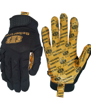 Seibertron H.P.I.R.G Touchscreen Lineman and Football Receiver Gloves, Flexible Breathable Impact Protection Back of Hand Glove Adult and Youth Sizes