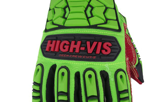 Seibertron HIGH-VIS HDC5 Level 5 Cut Resistant Deckhand Gloves High Performance Protection Impact Resistant Oil and Gas Safety Gloves CE EN388 4543