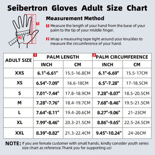 Seibertron H.P.I.L.G Touchscreen Lineman and Football Receiver Gloves, Flexible Breathable Impact Protection Back of Hand Glove Adult and Youth Sizes