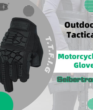 Heavy-duty riding gloves with tactical and flexible protection