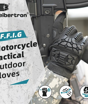 Tactical hiking gloves with full protection for rugged terrains