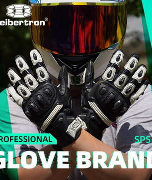 Leather gloves with impact resistant features