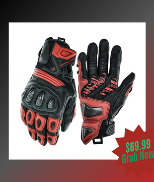 Armored motorcycle gloves with reinforced protection