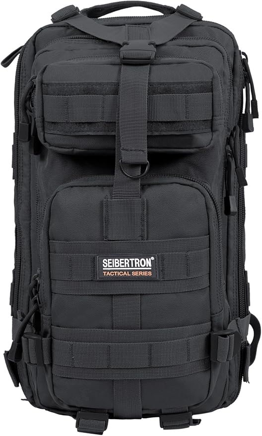 Camping backpack with padded straps for enhanced comfort.
