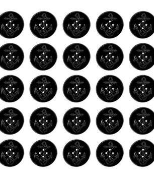 Military Anchor Style Navy Peacoat Pea Coat Jacket Coat Large Buttons, LOT/Bag of 25 Buttons - SeibertronHome522010208059