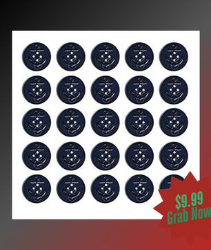 Military Anchor Style Navy Peacoat Pea Coat Jacket Coat Large Buttons, LOT/Bag of 25 Buttons - Seibertron