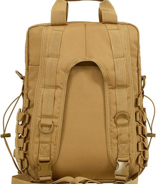 Molle tactical sling bag designed with waterproof features for all-weather use.