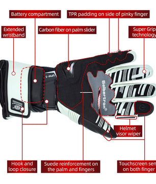 motorcycle heated gloves