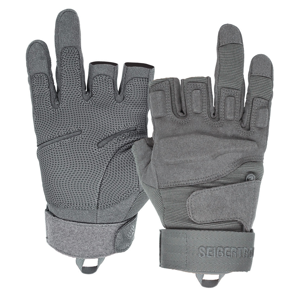 Seibertron Men Or Women XXS to XXL Fingerless/Half Finger Sports Outdoor Tactical Gloves