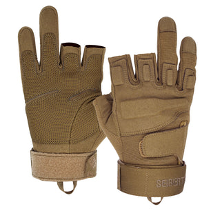 Seibertron Men Or Women XXS to XXL Fingerless/Half Finger Sports Outdoor Tactical Gloves