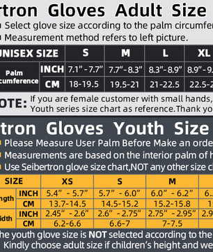 Full Gauntlet Youth Motorcycle Gloves – CE Rated, Best Sport Motorcycle Winter Protection Seibertron SPS-4 Plus