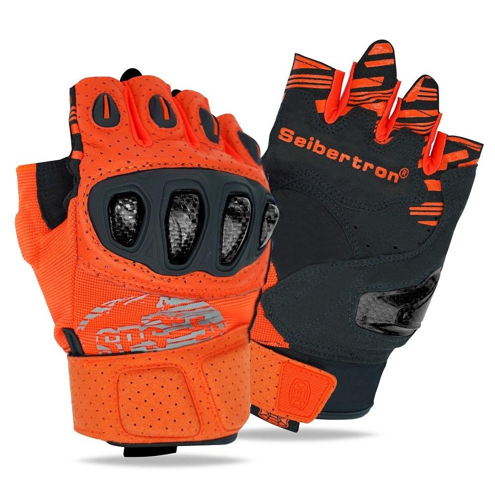 Orange discount motocross gloves