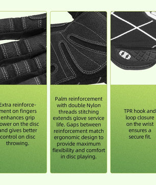 Seibertron Adult F.O.D.G.G 2.0 Ultimate Flying Disc Golf Gloves – Enhanced Non - Slip Grip for Improved Throws and Catches in All Weather Conditions - SeibertronSports