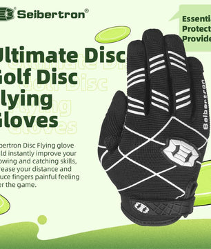 Seibertron Adult F.O.D.G.G 2.0 Ultimate Flying Disc Golf Gloves - Non - Slip Design Consistent Grip Improve Throws Catches in All Conditions - SeibertronSports