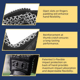 Seibertron Adult Full Finger Lineman 2.0 Padded Palm Football Receiver Gloves, Flexible TPR Impact Protection Back of Hand Glove - Seibertron