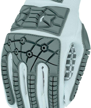 Seibertron Adult Full Finger Lineman 2.0 Padded Palm Football Receiver Gloves, Flexible TPR Impact Protection Back of Hand Glove - Seibertron