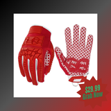 Seibertron Adult Full Finger Lineman 2.0 Padded Palm Football Receiver Gloves, Flexible TPR Impact Protection Back of Hand Glove - Seibertron