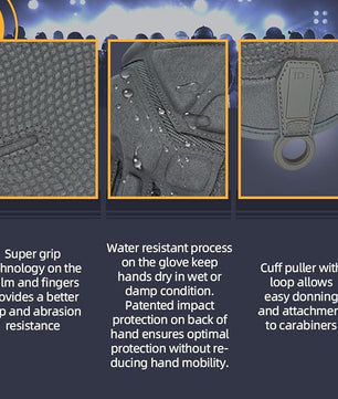 Seibertron Adult Or Youth S.O.L.A.G 2.0 Sports Outdoor Water Resistant Full Finger Touchscreen Gloves - SeibertronSports Gloves